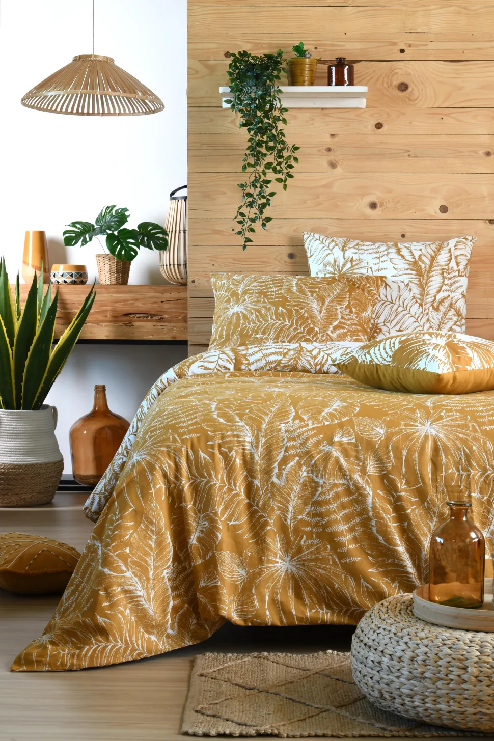 maxibazar Bamako Housse Couette 260X240Cm Et 2 Taies 63X63Cm 57 Fils