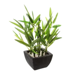 Atmosphera Bambou Pot Ceramique H.26Cm