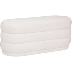 Banc Boucle Sinan Blanc 100X40Cm