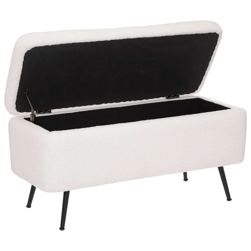 Banc Coffre Aurora Blanc 100X40Cm