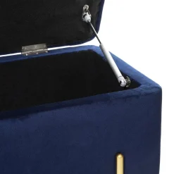 Banc Coffre Velours Art Encre D.155X43X46Cm