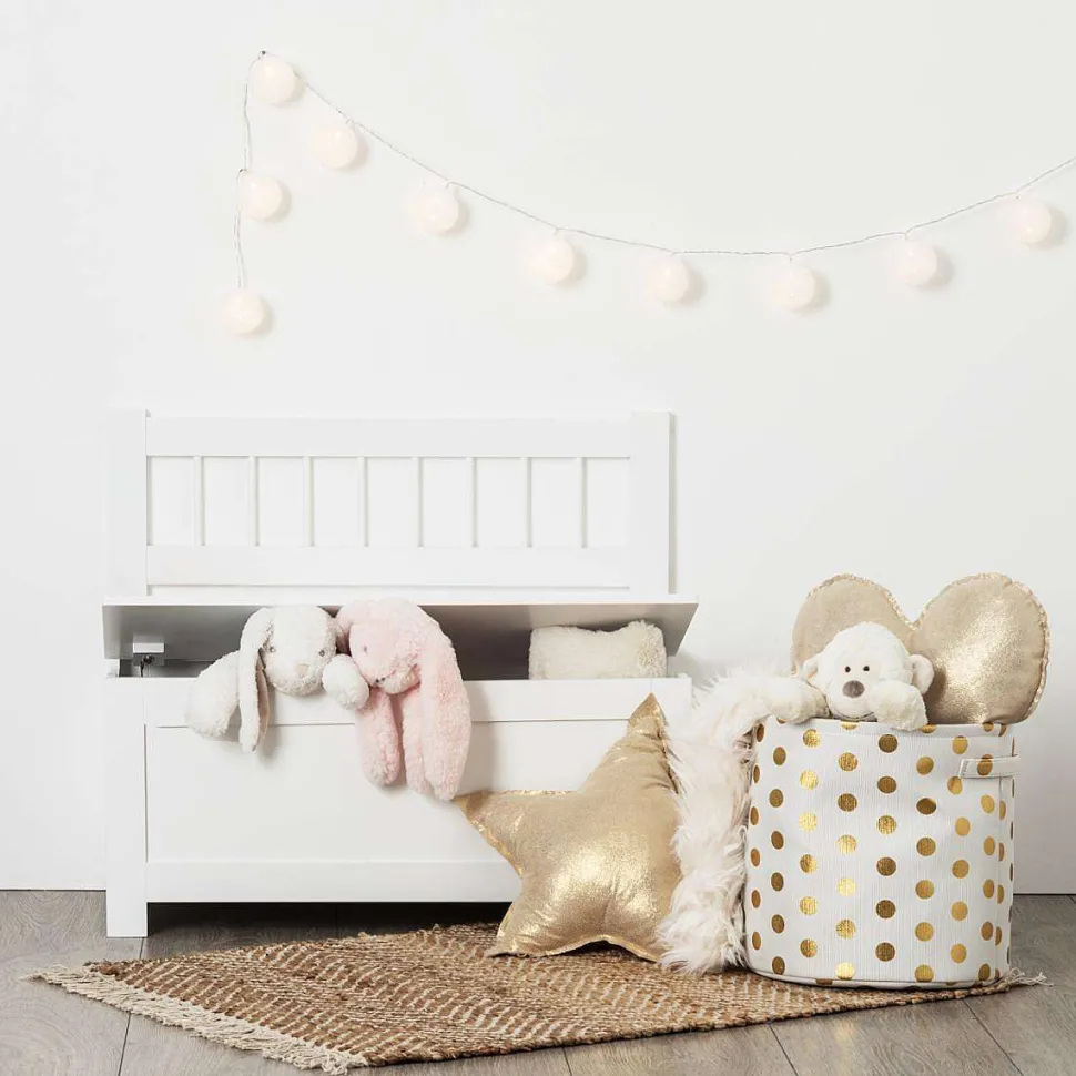 Banc Uni Blanc 74.5X34X64Cm