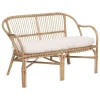 Banquette 2 Places Rotin Neta Blanc