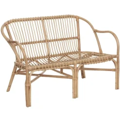 Banquette 2 Places Rotin Neta Blanc