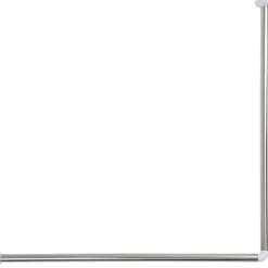 Barre De Douche D Angle 80X80Cm Acier Inoxydable Chrome