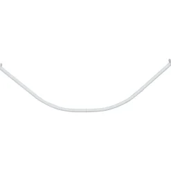 Barre De Douche Incurvee 90X90Cm Aluminium Blanc