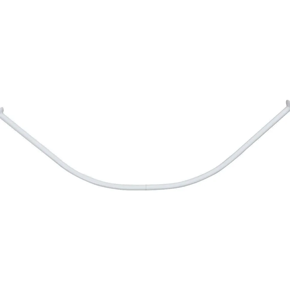 Barre De Douche Incurvee 90X90Cm Aluminium Blanc