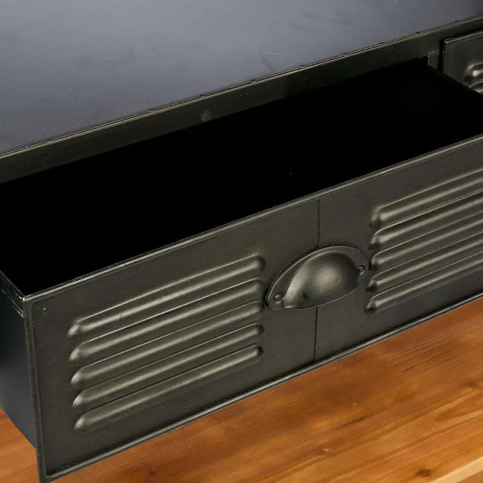 Bibliotheque 4 Étagères 2 Tiroirs Cierna