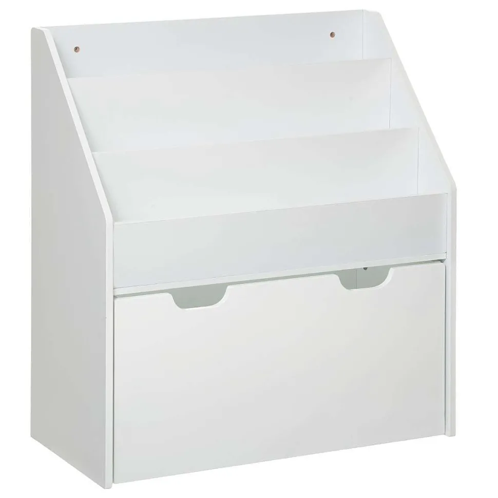 Bibliotheque Bac Roulette Blanc D.62.7X30X70Cm