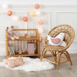 Bibliotheque Basse Rotin