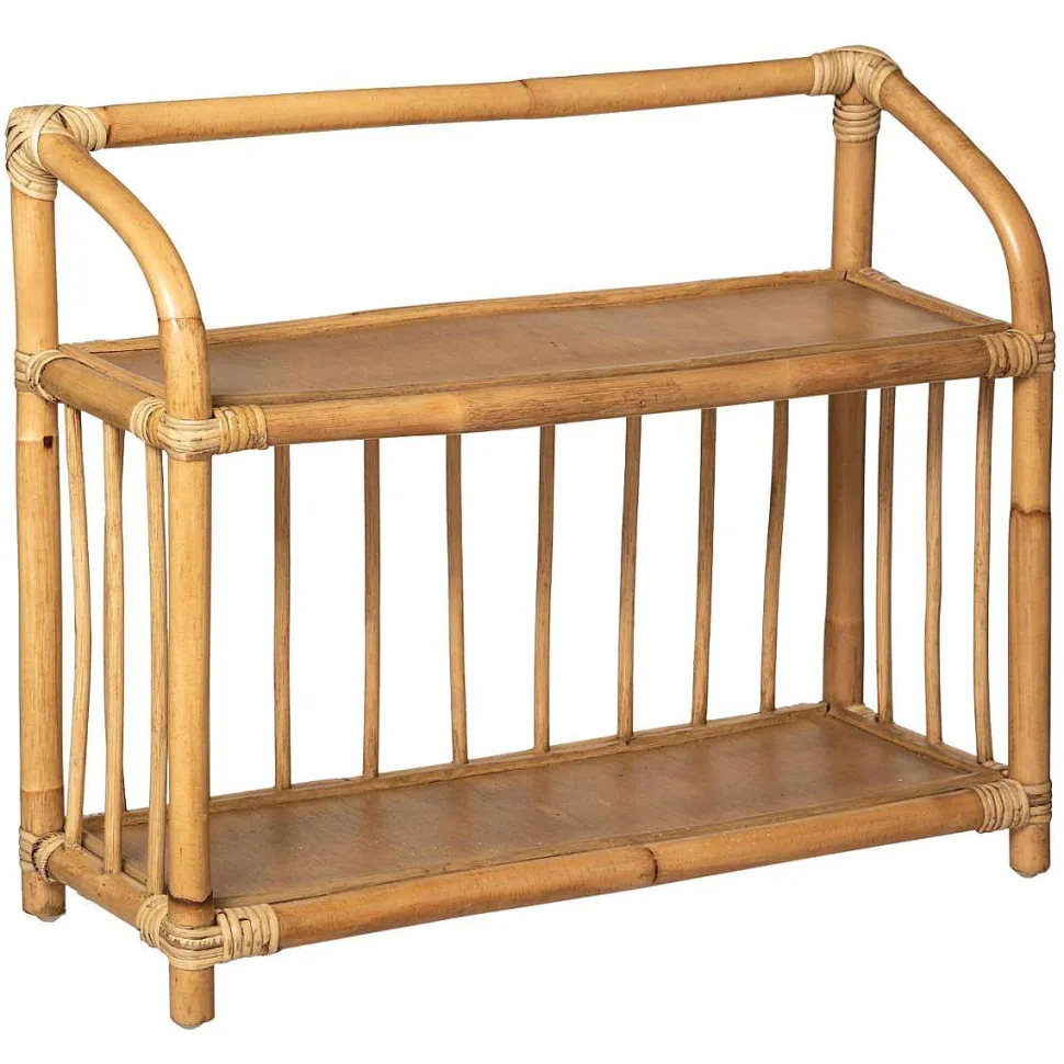 Bibliotheque Basse Rotin