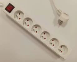 Bloc 6 Multiprises Et Interrupteur 1M 230V