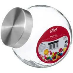 Bocal Bonbons Verre Inox 1.5L
