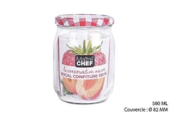 Bocal Confiture En Verre 580Ml