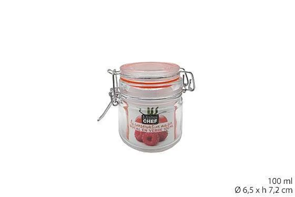 Bocal Hermetique Clip Metal 100Ml