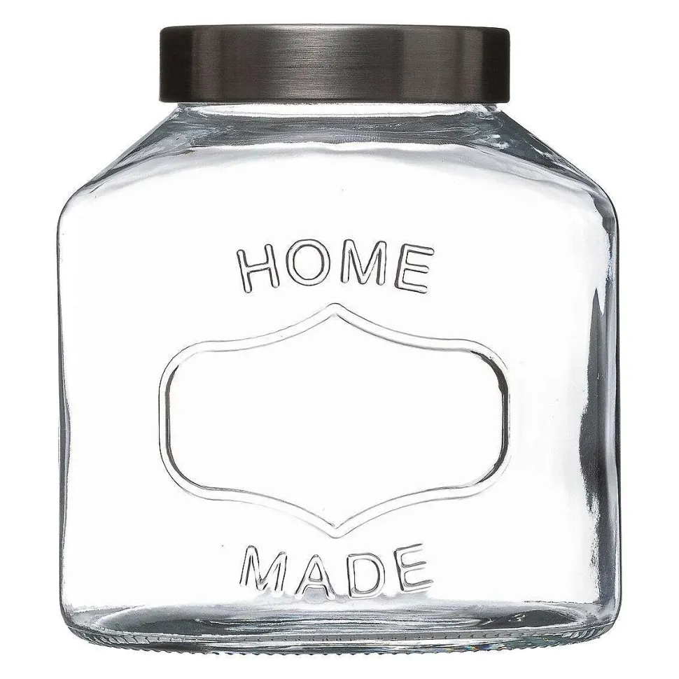 Bocal Verre Et Inox Oval 2.5L