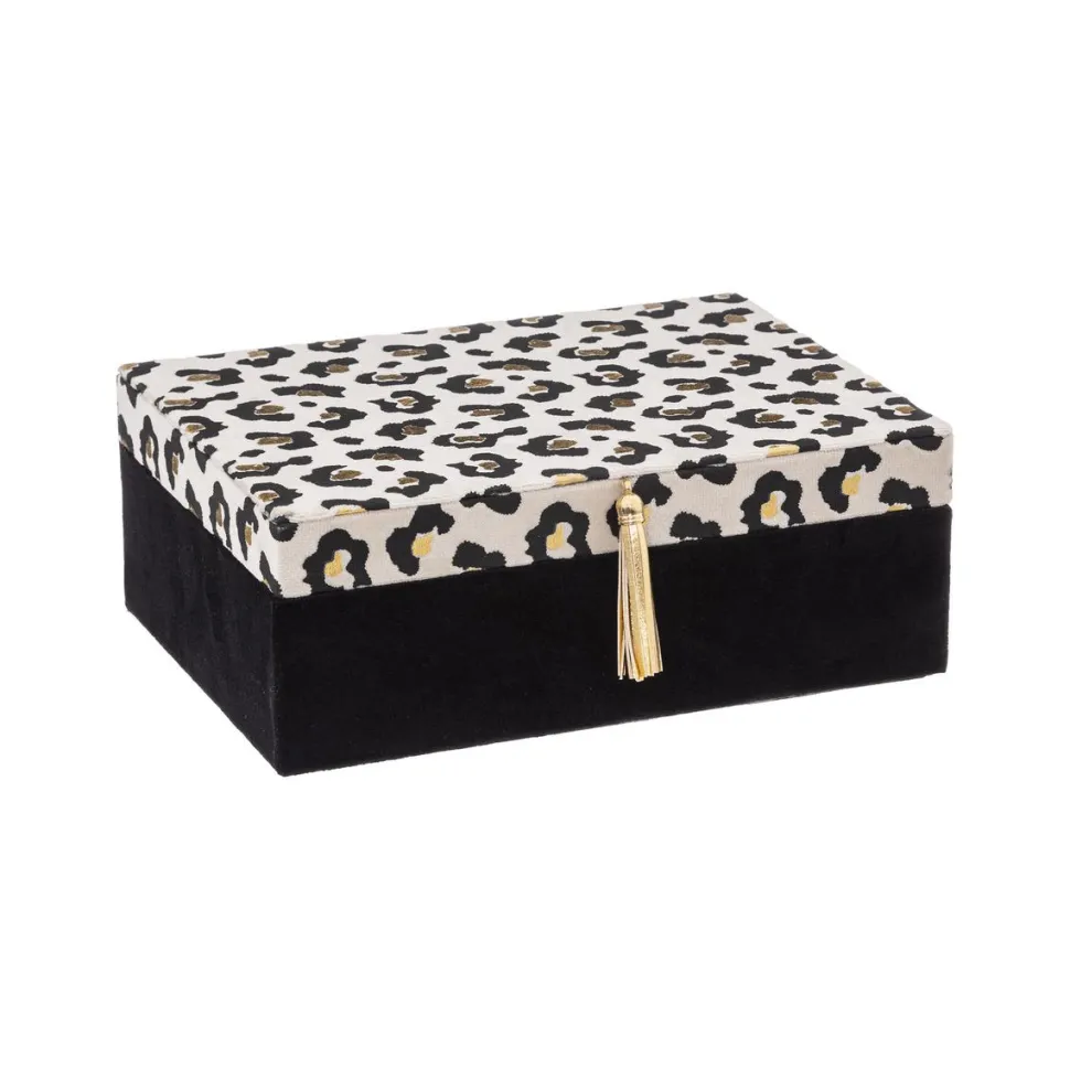maxibazar Boite A Bijoux Imprimee Leopard 21Cm
