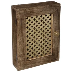 Atmosphera Boite A Cle Metal Bois Oasis 20X28Cm