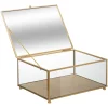 maxibazar Boite Bijoux Paillette Dore D.15X10X6Cm