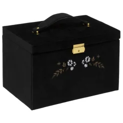 maxibazar Boite Bijoux Velours Night Noir