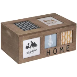 Atmosphera Boite Bois Home Multicolore D.28X18X12.5Cm