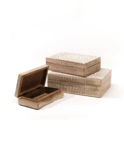 maxibazar Boite Bois Manguier Grand Modele