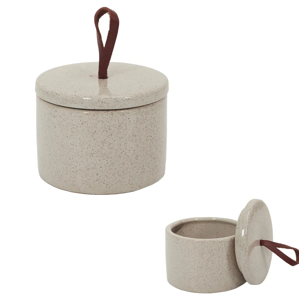 maxibazar Boite Ceramique Style Vintage D.10X7Cm