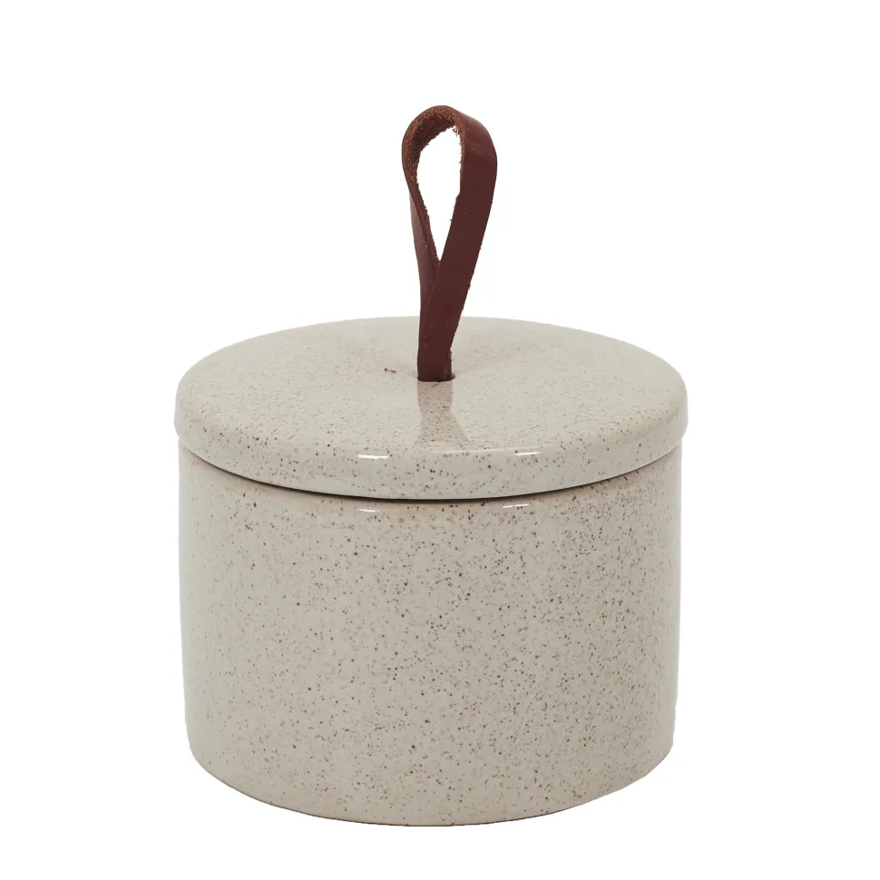 maxibazar Boite Ceramique Style Vintage D.10X7Cm