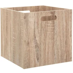 Boite De Rangement Bois Naturel 31X31Cm