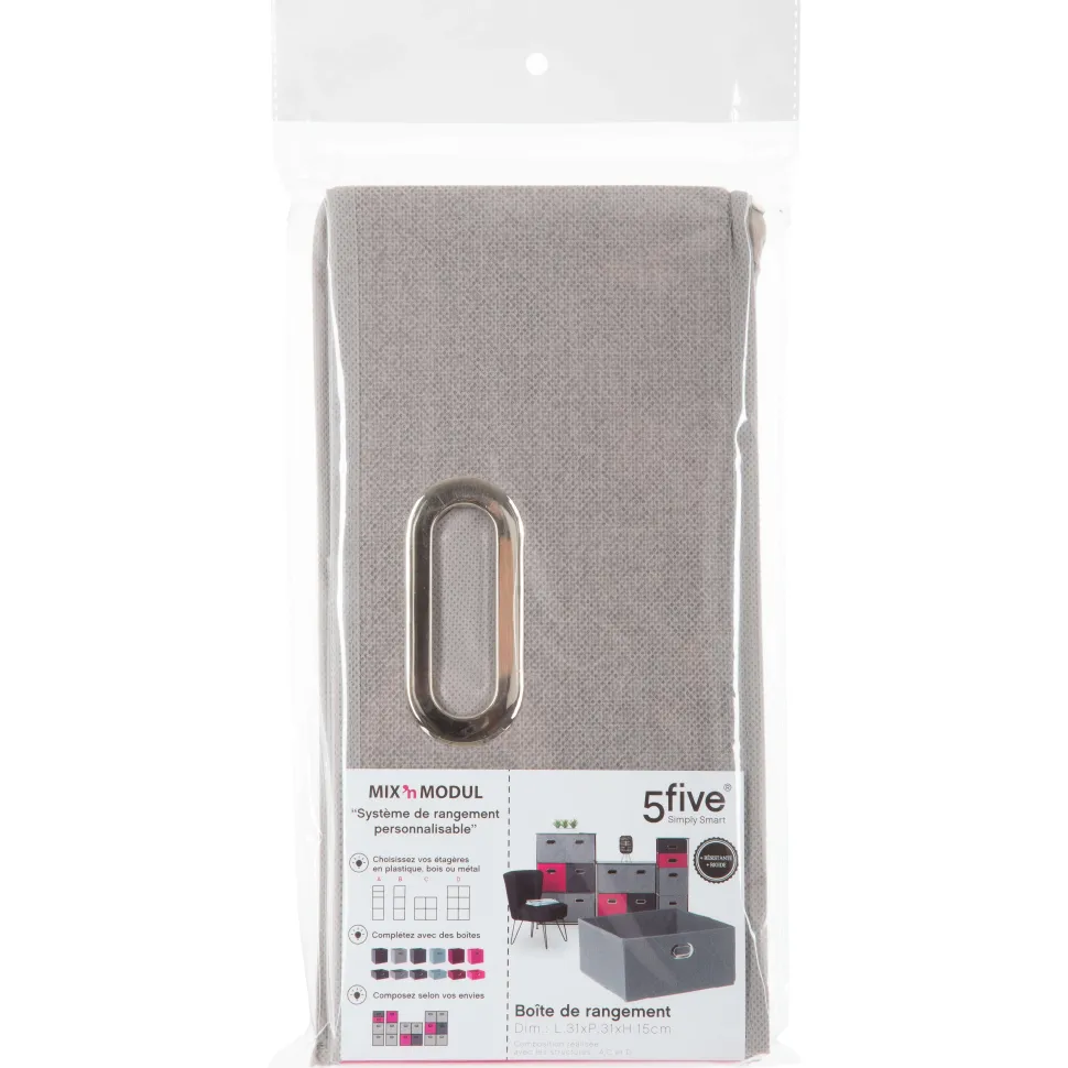 Boite De Rangement 31X15Cm Gris Clair Chine
