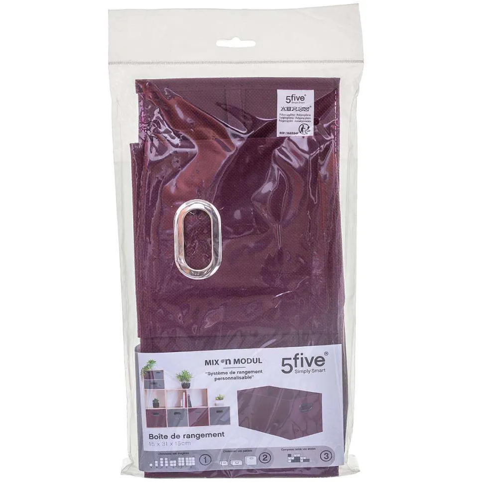 Boite Rangement 15X31Cm Aubergine