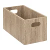 Boite Rangement 15X31Cm Bois Naturel