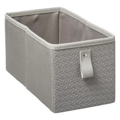 Boite Rangement 15X31Cm Cuir Tresse