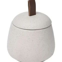 Boîte A Cotons Mat Gres Naturel
