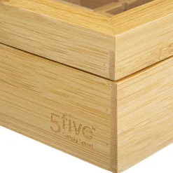 Boîte A The 12 Compartiments Amovibles Bambou