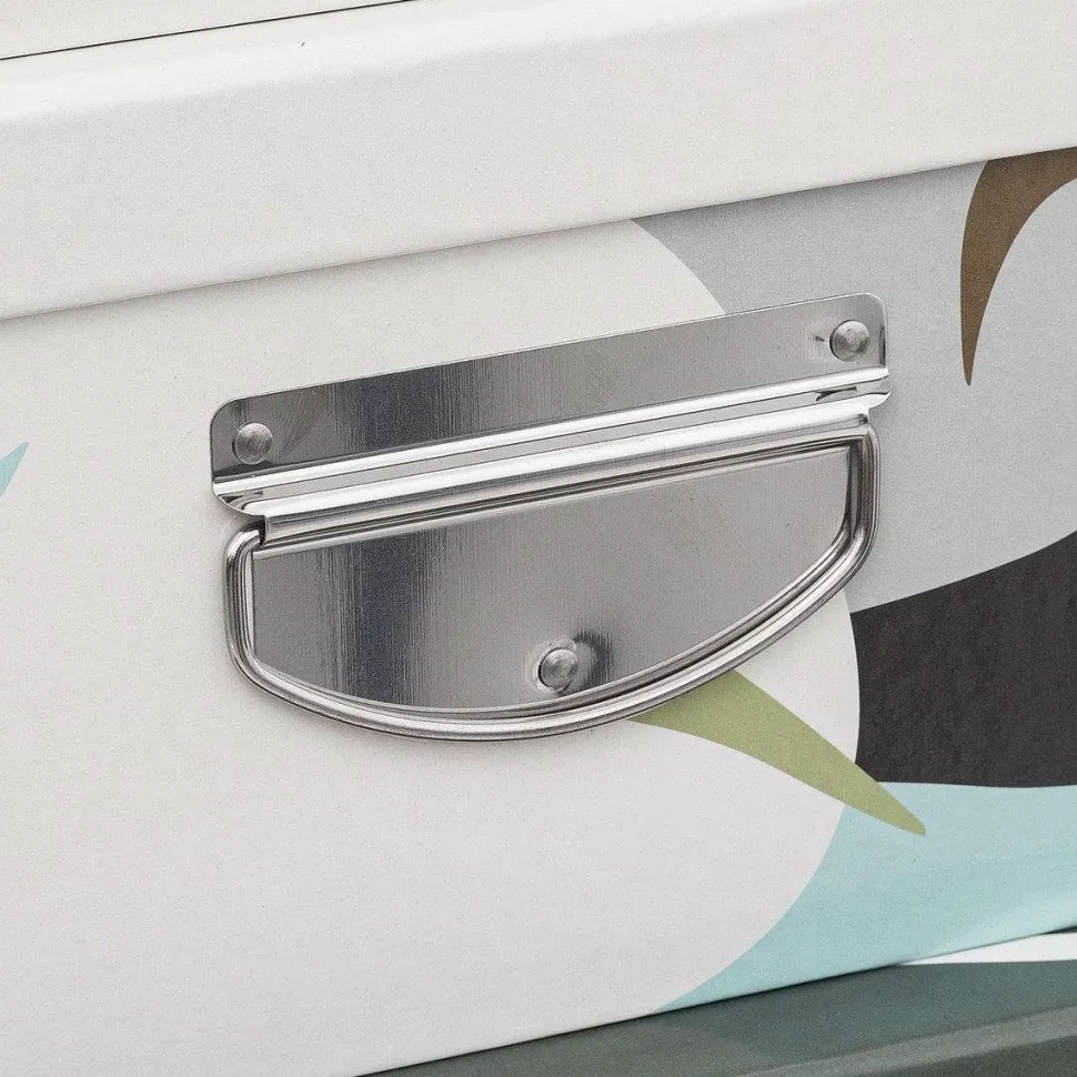 Boîte Coins Metal Forest D.36X24.5X12.5Cm