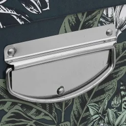 Boîte Coins Metal Imprime Flora D.32X21.5X11.8Cm