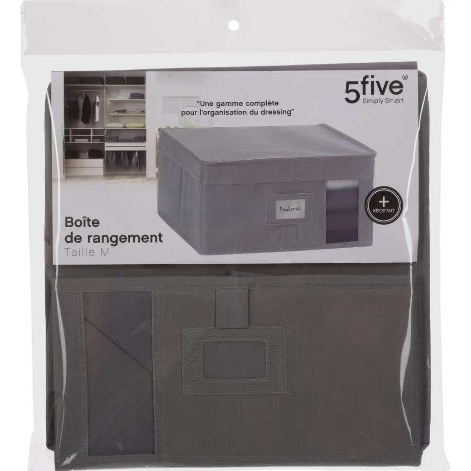 Boîte De Rangement 30X30X15Cm Gris Clair