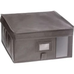 Boîte De Rangement 30X30X15Cm Gris Clair