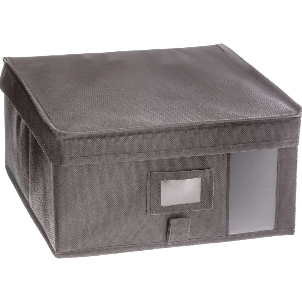 Boîte De Rangement 30X30X15Cm Gris Clair