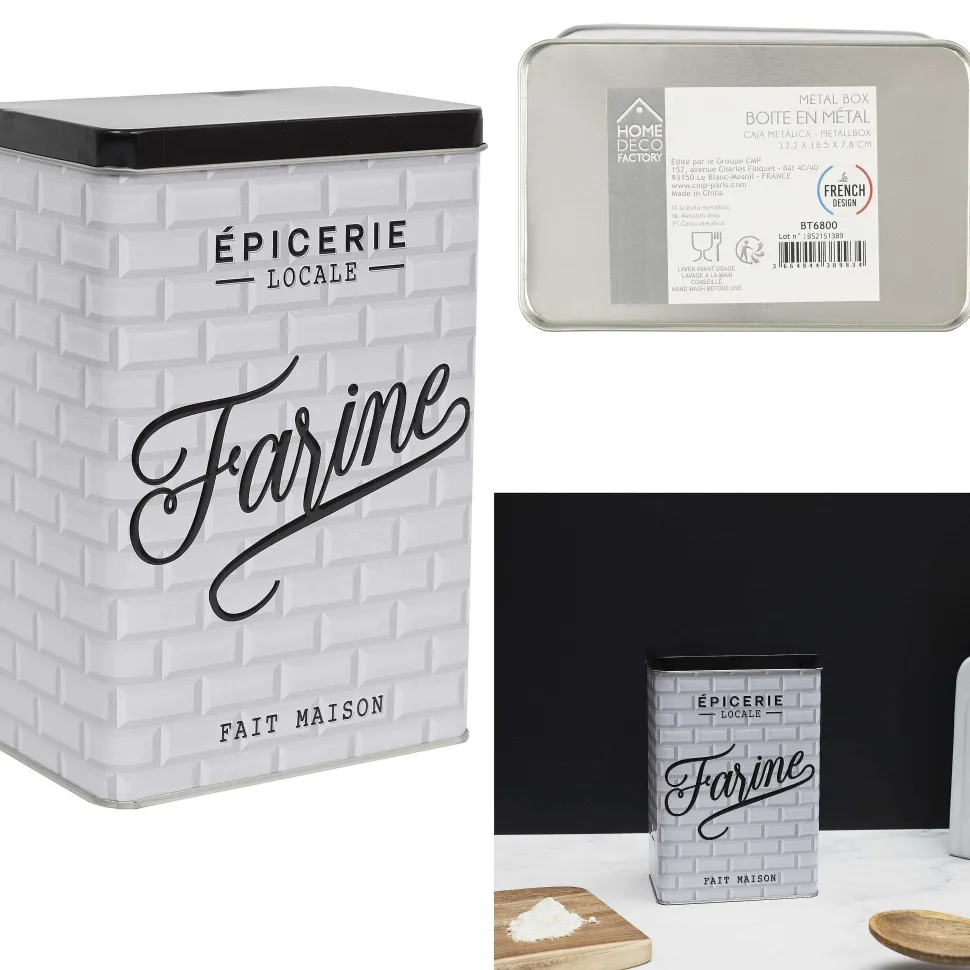 Boîte Farine Metal Embosse Brooklyn