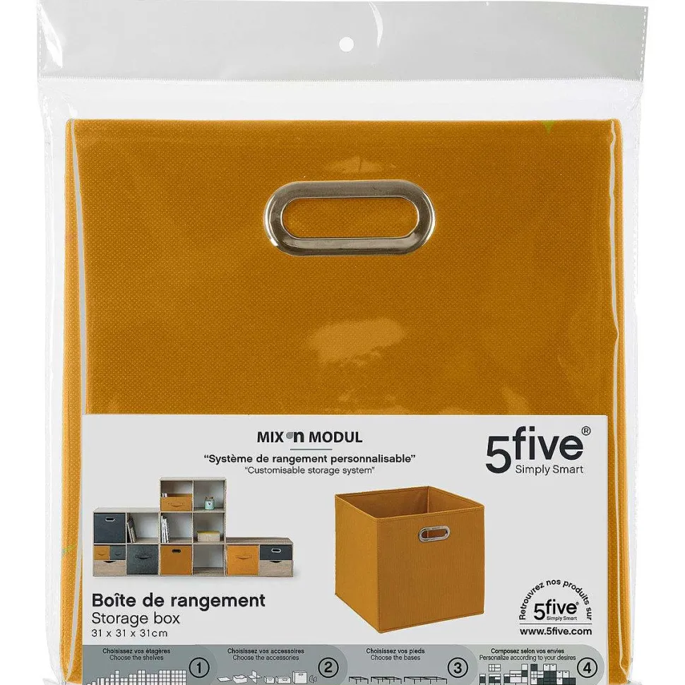 Boîte Rangement 31X31Cm Moutarde
