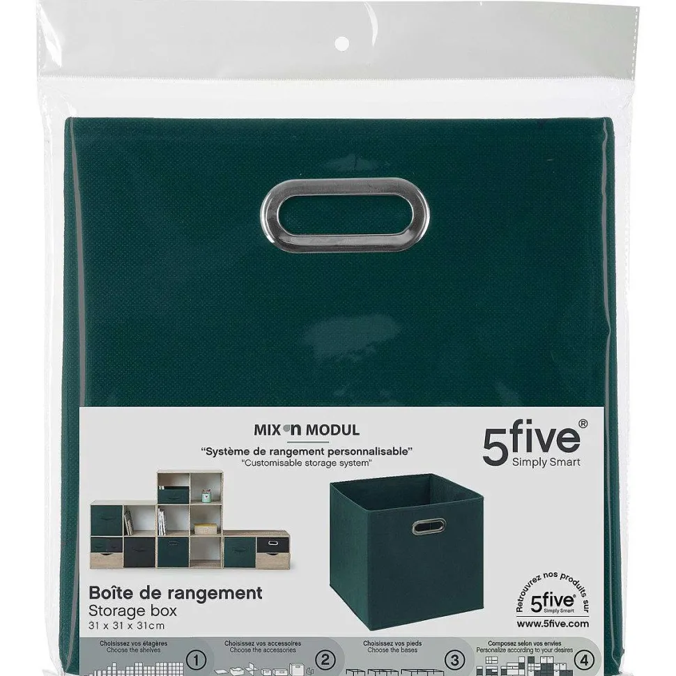 Boîte Rangement 31X31Cm Petrole