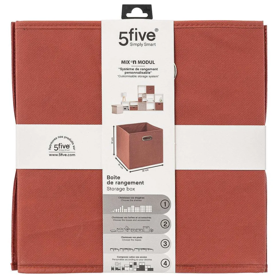 Boîte Rangement 31X31Cmcm Terre Sienne