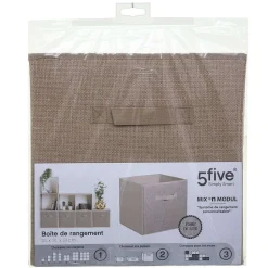 Boîte Rangement 31X31Cmcm Toile De Jute