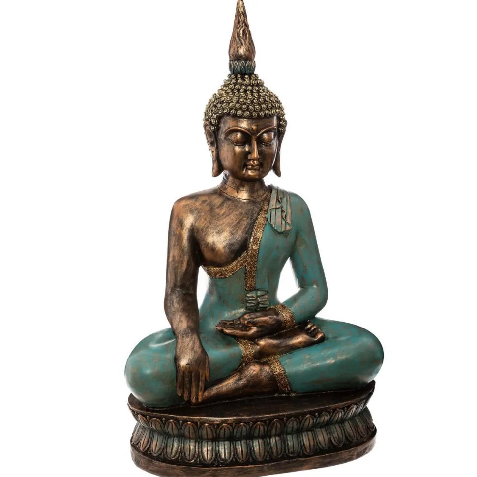 Atmosphera Bouddha Assis Resine H.72.5Cm