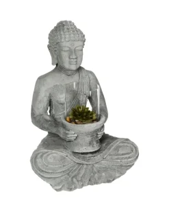 Atmosphera Bouddha Ciment Avec Accessoires