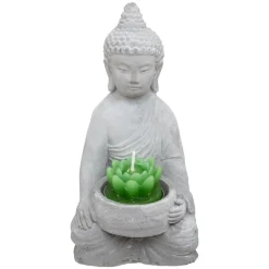 Atmosphera Bouddha Ciment H.15Cm