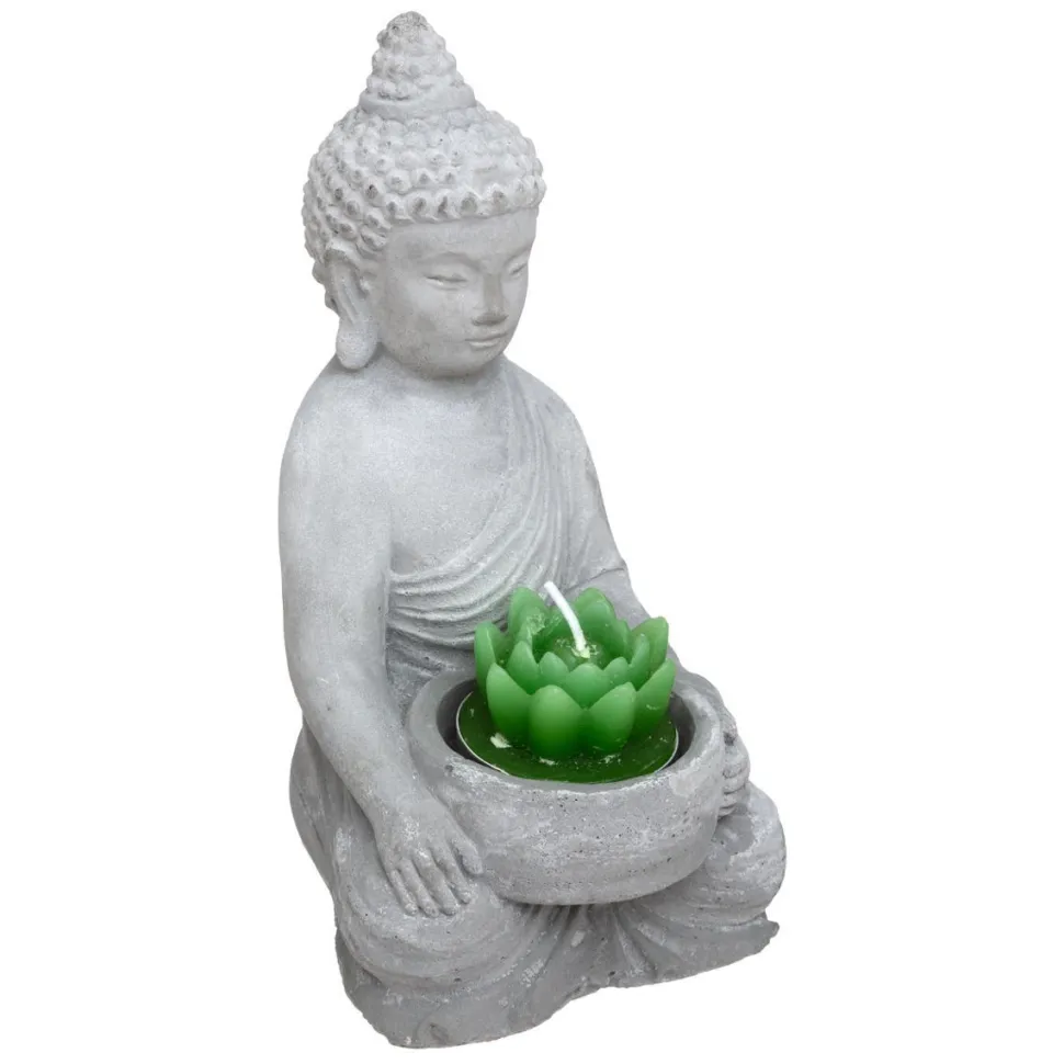 Atmosphera Bouddha Ciment H.15Cm