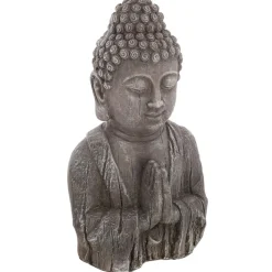 Atmosphera Bouddha Effet Bois H.48Cm